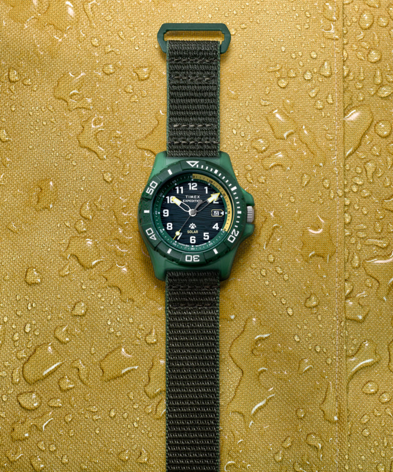 TW2Y61400 Expedition® Freedive Solar 46mm #tide Fabric Strap Watch Campaign Key Silhouettes (Beauty shots) Image