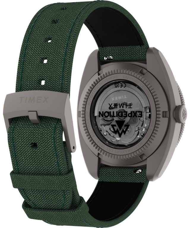 TW2Y63400 Expedition® Pioneer Titanium Automatic GMT 41mm Fabric Strap Watch Caseback with Attachment Image
