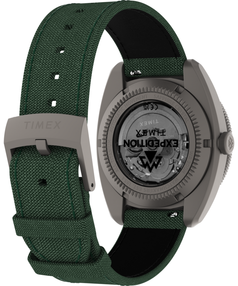 TW2Y63400 Expedition® Pioneer Titanium Automatic GMT 41mm Fabric Strap Watch Caseback with Attachment Image