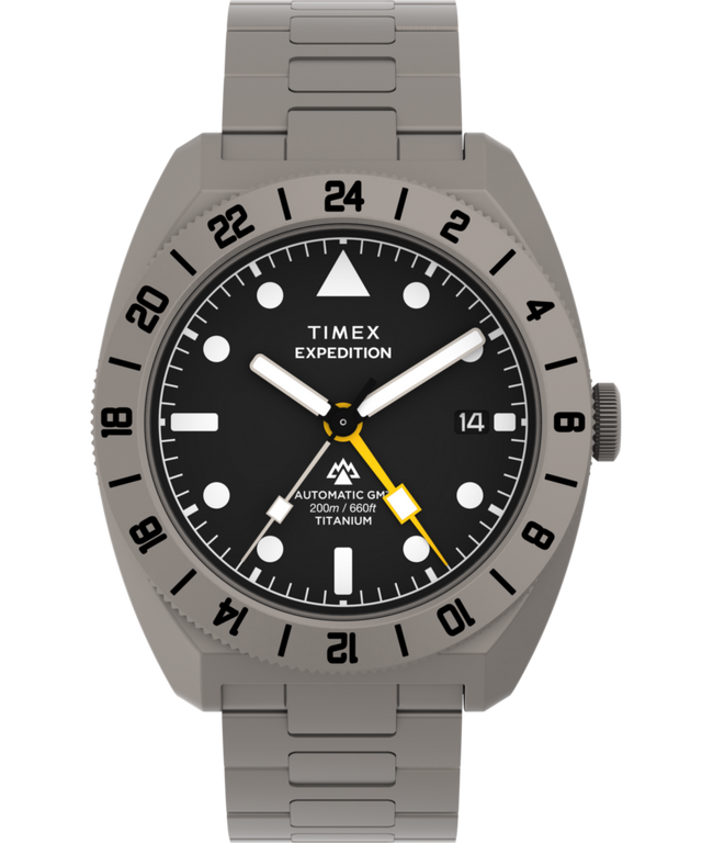 Expedition® Pioneer Titanium Automatic GMT 41mm Titanium Bracelet