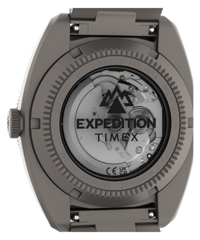 TW2Y63800 Expedition® Pioneer Titanium Automatic 41mm Bracelet Watch Caseback Image