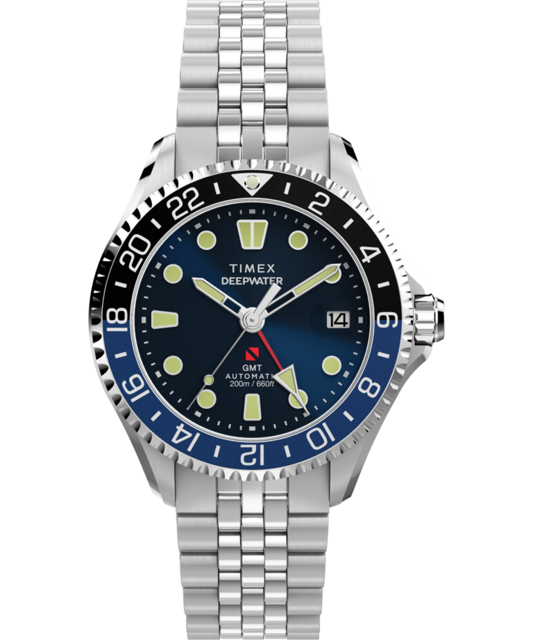 TW2Y64000 Deepwater Meridian 200 Automatic GMT 42mm Stainless Steel Bracelet Watch Primary Image
