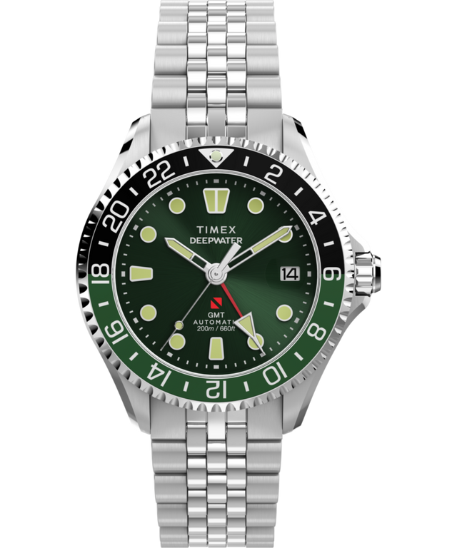 TW2Y64100 Deepwater Meridian 200 Automatic GMT 42mm Stainless Steel Bracelet Watch Primary Image