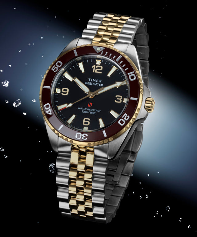 TW2Y64700 Deepwater Arctic 40.5mm Stainless Steel Bracelet Watch Campaign Key Silhouettes (Beauty shots) Image