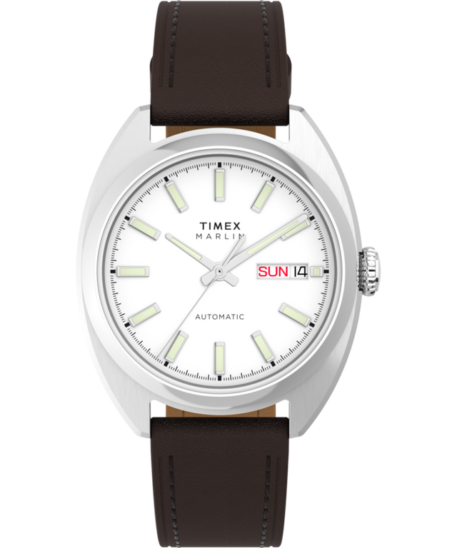 Marlin® Draper Automatic 37mm Leather Strap Watch - TW2Y65200 Marlin® Draper Automatic 37mm Leather Strap Watch - TW2Y65200