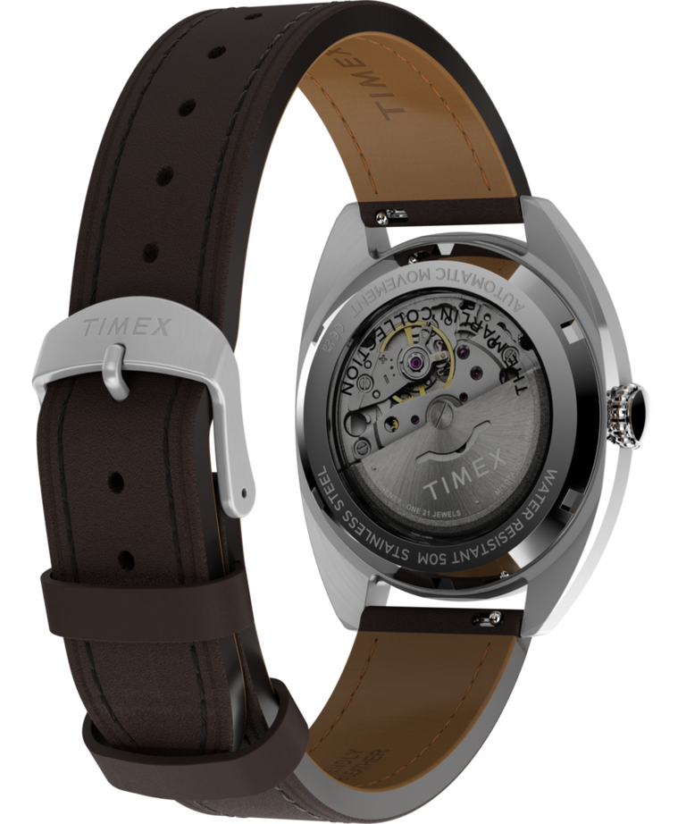 TW2Y65200 Marlin® Draper Automatic 37mm Leather Strap Watch Caseback with Attachment Image