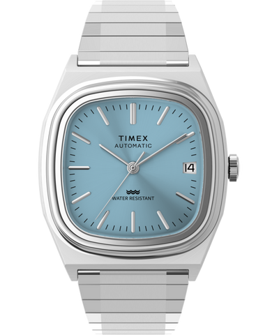 TW2Y66700 Timex® Automatic 1983 E Line 34mm Stainless Steel Expansion Band Watch Primary Image