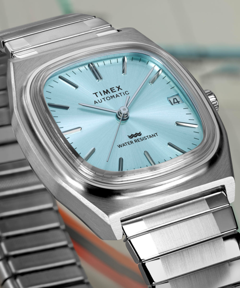 Timex® Automatic 1983 E Line 34mm Stainless Steel Expansion Band
