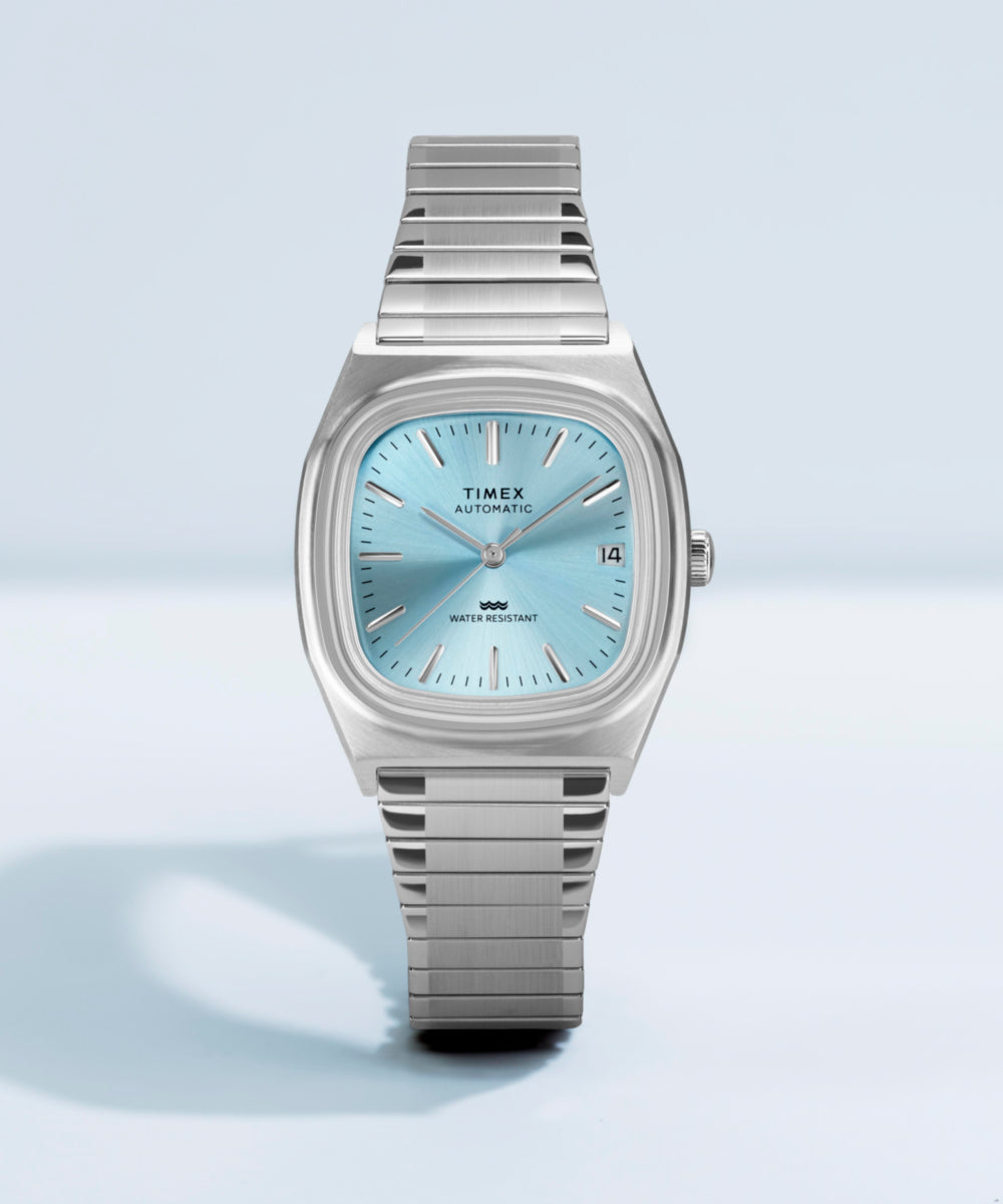 Timex® Automatic 1983 E Line 34mm Stainless Steel Expansion Band