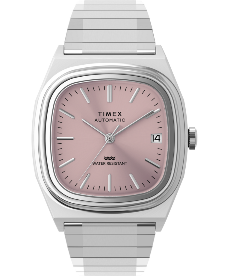 TW2Y66800 Timex® Automatic 1983 E Line 34mm Stainless Steel Expansion Band Watch Primary Image