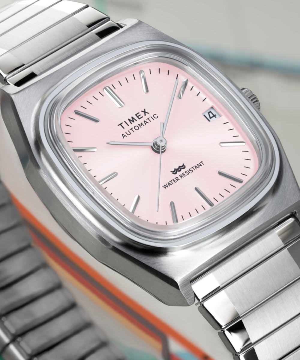 時計 TIMEX E-Line Automatic Timex® Automatic 1983 E Line 34mm Stainless Steel Expansion Band
