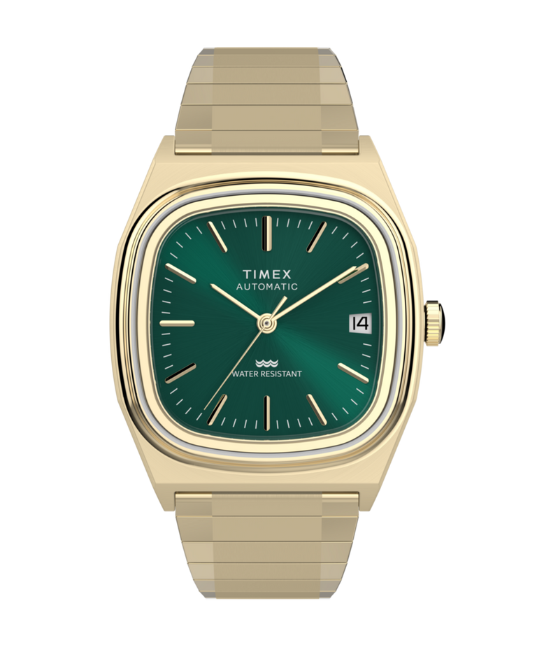 TW2Y67700 Timex® Automatic 1983 E Line 34mm Stainless Steel Expansion Band Watch Primary Image