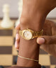 TW2Y68300 Q Timex® Continental Mini 24mm Stainless Steel Bracelet Watch Primary Wrist Image