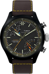 TW2Y70100 Waterbury Ace Fly-Back Chronograph 43mm Leather Strap Watch Primary Image