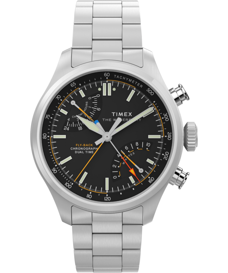 TW2Y70200 Waterbury Ace Fly-Back Chronograph 43mm Stainless Steel Bracelet Watch Primary Image