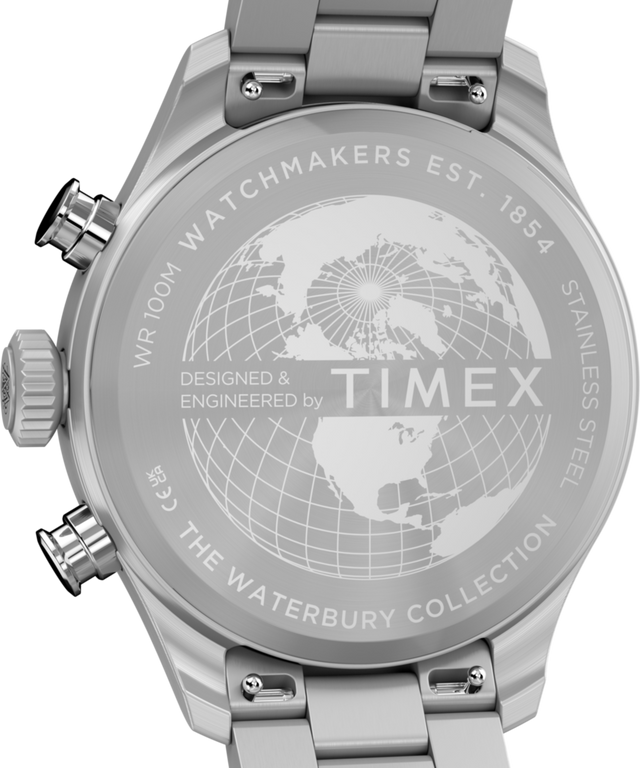 TW2Y70200 Waterbury Ace Fly-Back Chronograph 43mm Stainless Steel Bracelet Watch Caseback Image