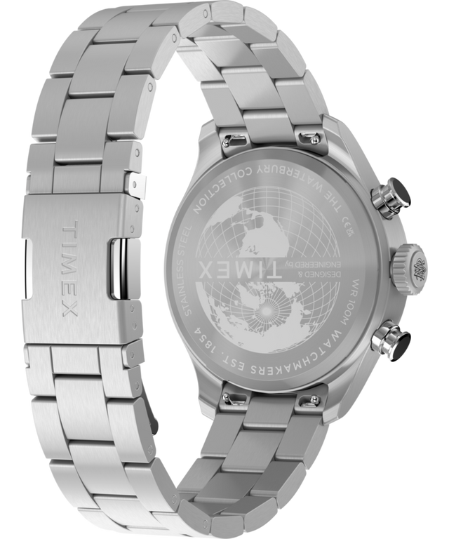 TW2Y70200 Waterbury Ace Fly-Back Chronograph 43mm Stainless Steel Bracelet Watch Caseback with Attachment Image