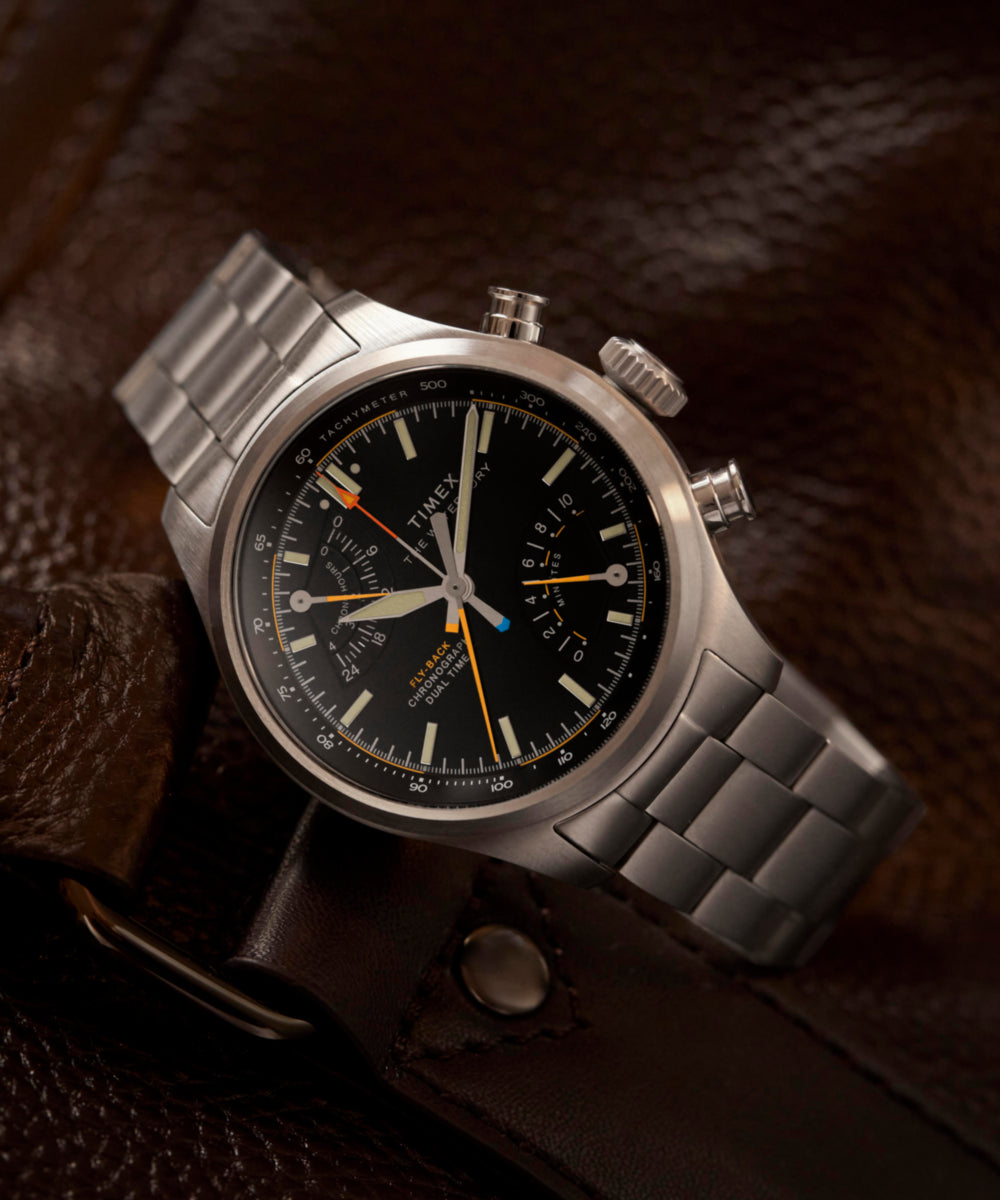 Waterbury Ace Fly-Back Chronograph 43mm Stainless Steel Bracelet