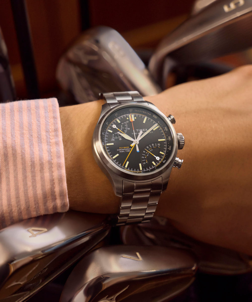 Waterbury Ace Fly-Back Chronograph 43mm Stainless Steel Bracelet