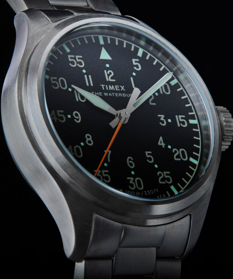 TW2Y70300 Waterbury Ace 41mm Stainless Steel Bracelet Watch  Indiglo On