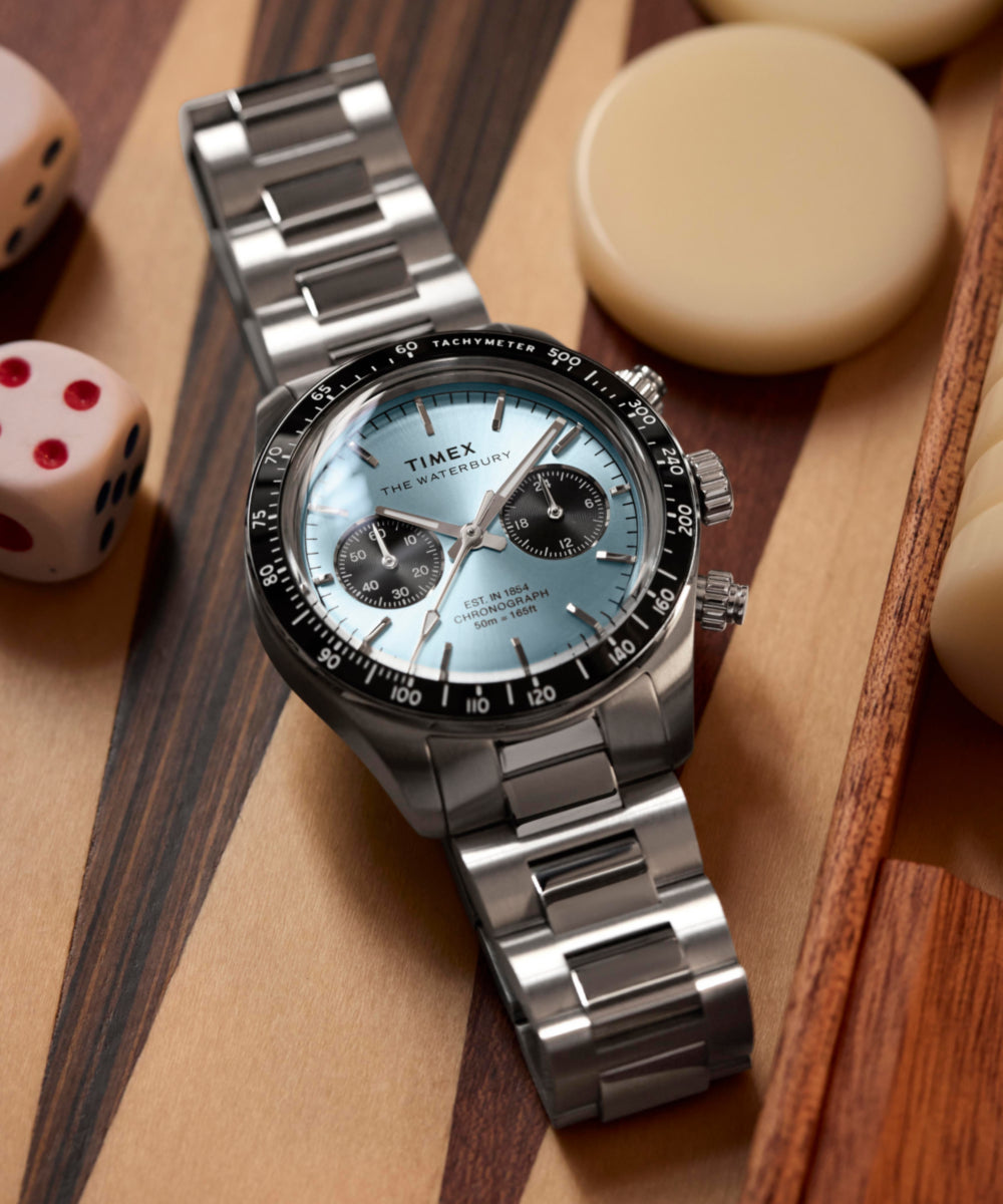 Waterbury Heritage Chronograph 39mm Stainless Steel Bracelet Watch