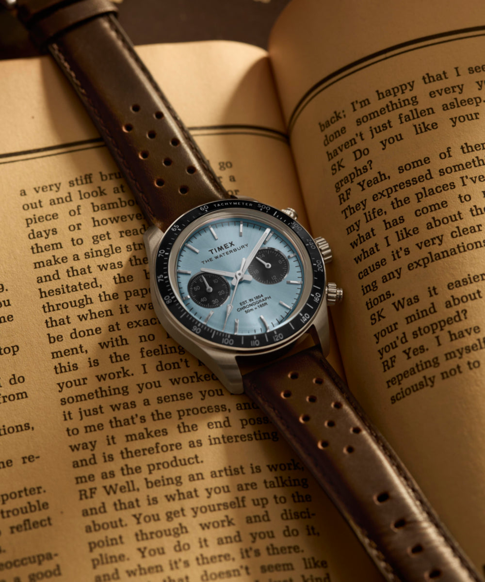 Waterbury Heritage Chronograph 39mm Leather Strap Watch