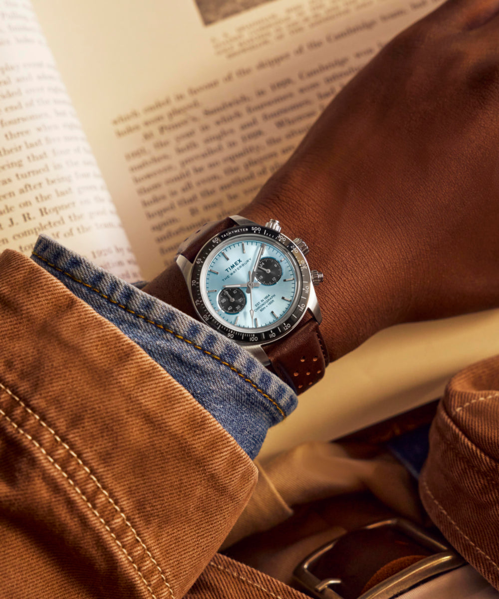 Waterbury Heritage Chronograph 39mm Leather Strap Watch