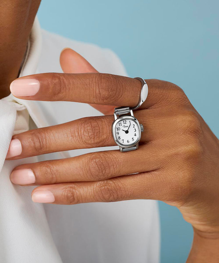 TW2Y70700 Cavatina® Mini 16mm Stainless Steel Expansion Band Ring Watch Primary Image