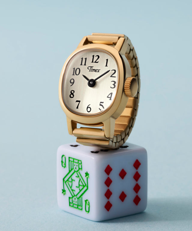 TW2Y70800 Cavatina® Mini 16mm Stainless Steel Expansion Band Ring Watch Campaign Key Silhouettes (Beauty shots) Image