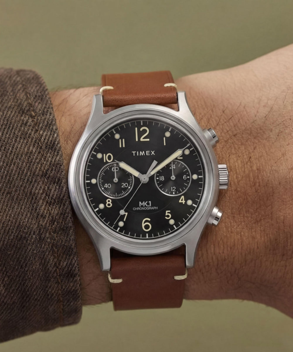 MK1 Chronograph 40mm Leather Strap Watch - TW2Y71100 | Timex CA