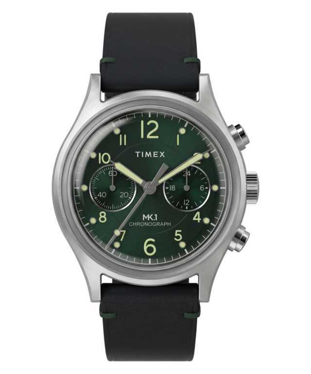 TIMEX&MR.OLIVE 腕時計 MK1® Chronograph 40mm Leather Strap Watch - TW2Y71200 | Timex CA