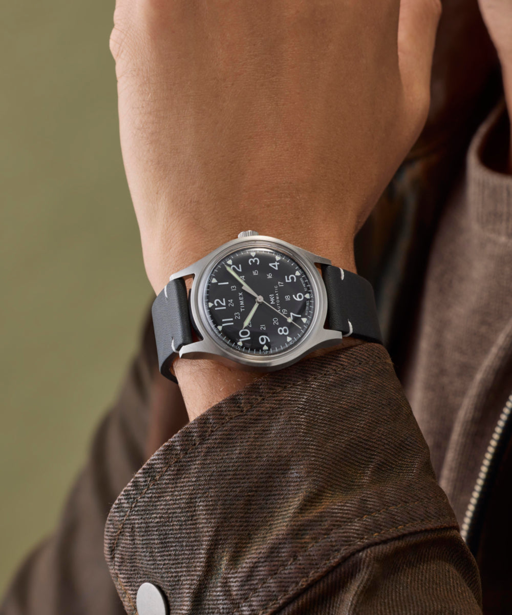 Timex MK1 Automatic 40mm Leather Strap Watch - TW2Y71800 | Timex CA