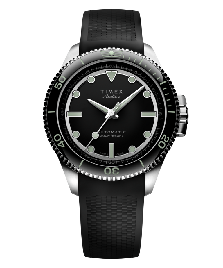 TW2Y72600 Timex Atelier Marine M1a 41mm Swiss Made Automatic NBR Synthetic Rubber Strap Primary Image