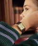 TW2Y75700 Harry Potter x Timex Hailey Hogwarts 24mm Leather Strap Watch Primary Wrist Image
