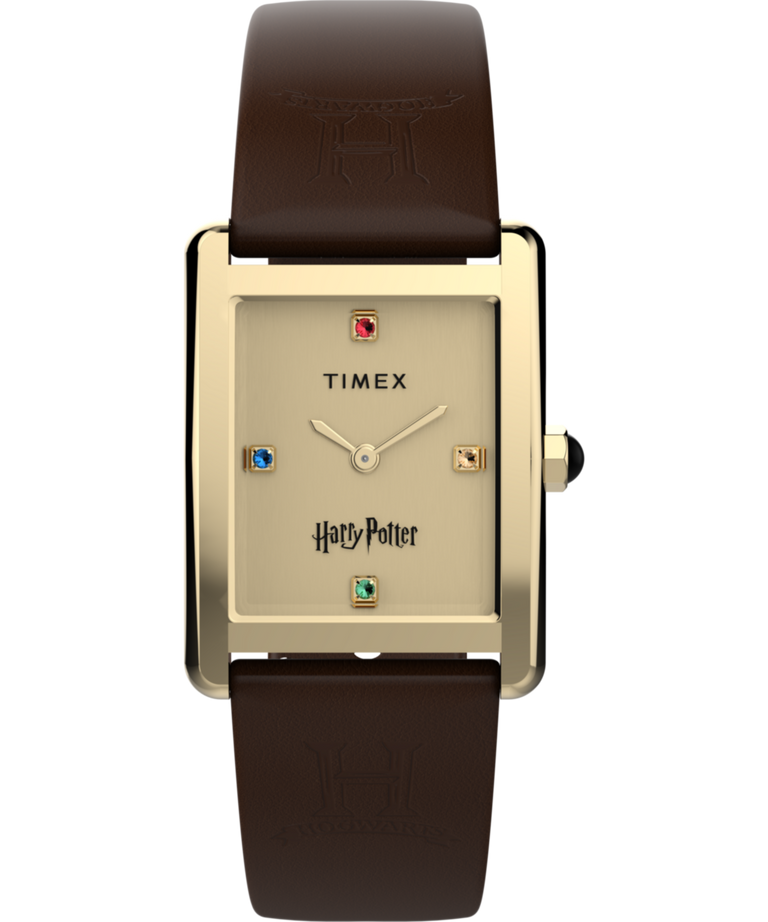 TW2Y75700 Harry Potter x Timex Hailey Hogwarts 24mm Leather Strap Watch Primary Image
