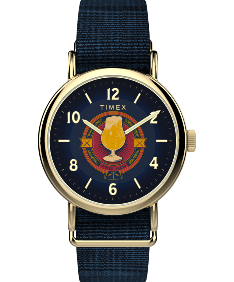 TW2Y76100 Harry Potter x Timex Weekender Butterbeer 40mm Fabric Strap Watch Primary Image