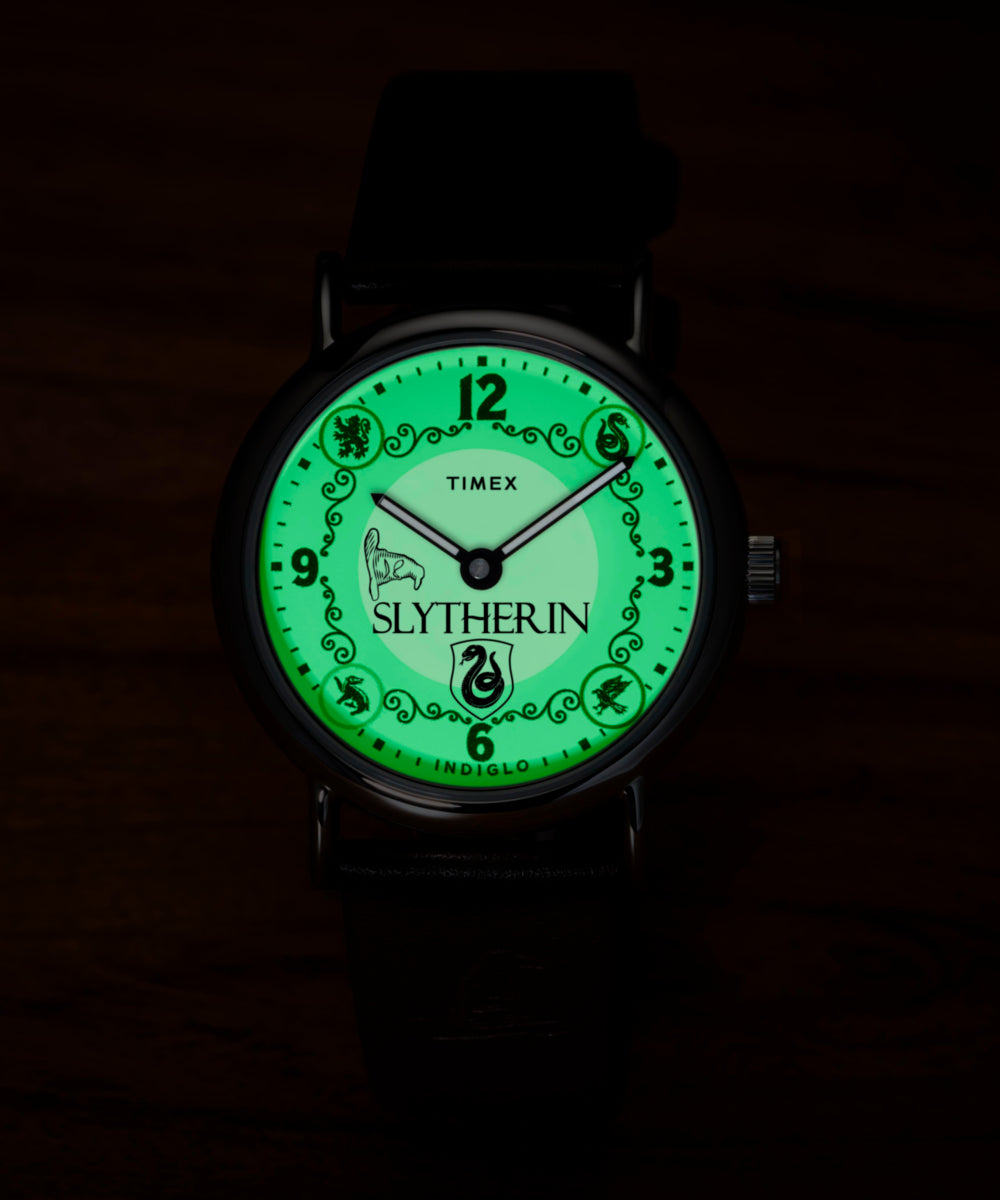 Harry Potter x Timex Weekender Slytherin House 38mm Leather Strap