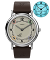TW2Y76500 Harry Potter x Timex Weekender Ravenclaw House 38mm Leather Strap Watch Primary Image