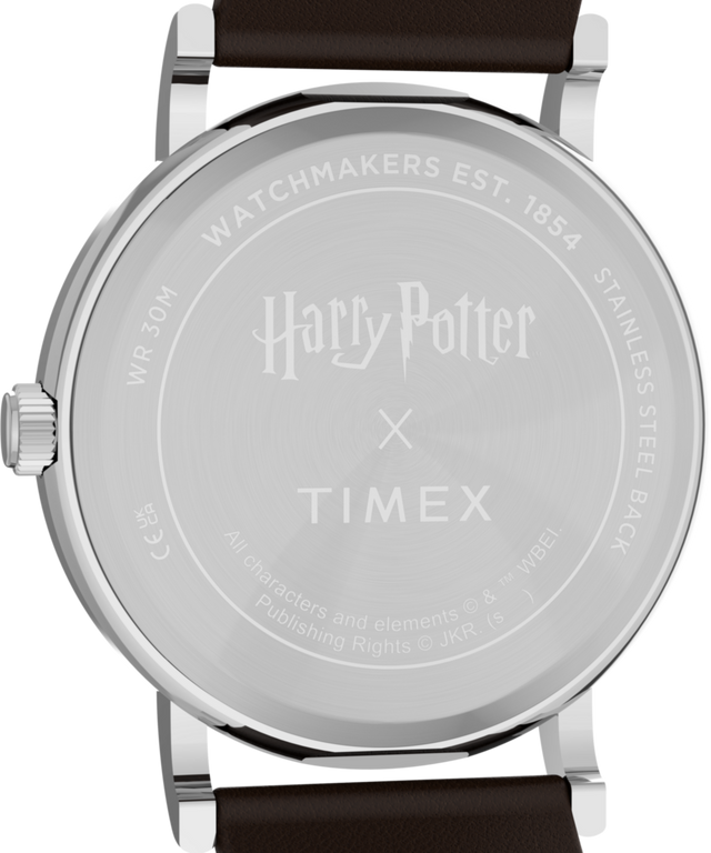 TW2Y76600 Harry Potter x Timex Weekender Hufflepuff House 38mm Leather Strap Watch Caseback Image
