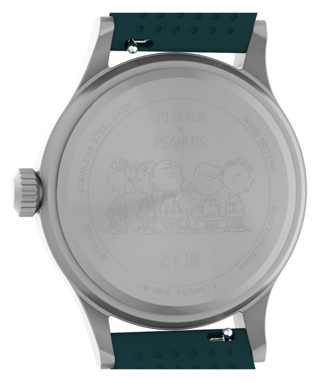 TW2Y84800 Peanuts® x Timex Expedition® Scout 40mm Silicone Strap Watch Caseback Image