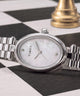 TW2Y86000 Cavatina® Luxe 22mm Stainless Steel Watch Campaign Key Silhouettes (Beauty shots) Image