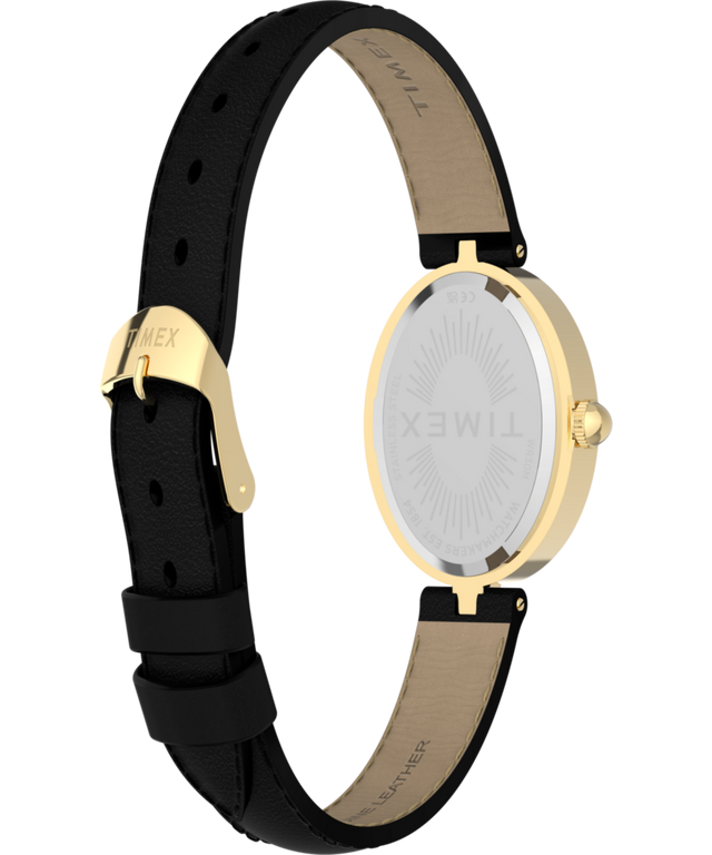 TW2Y86300 Cavatina® Luxe 22mm Leather Strap Watch Caseback with Attachment Image