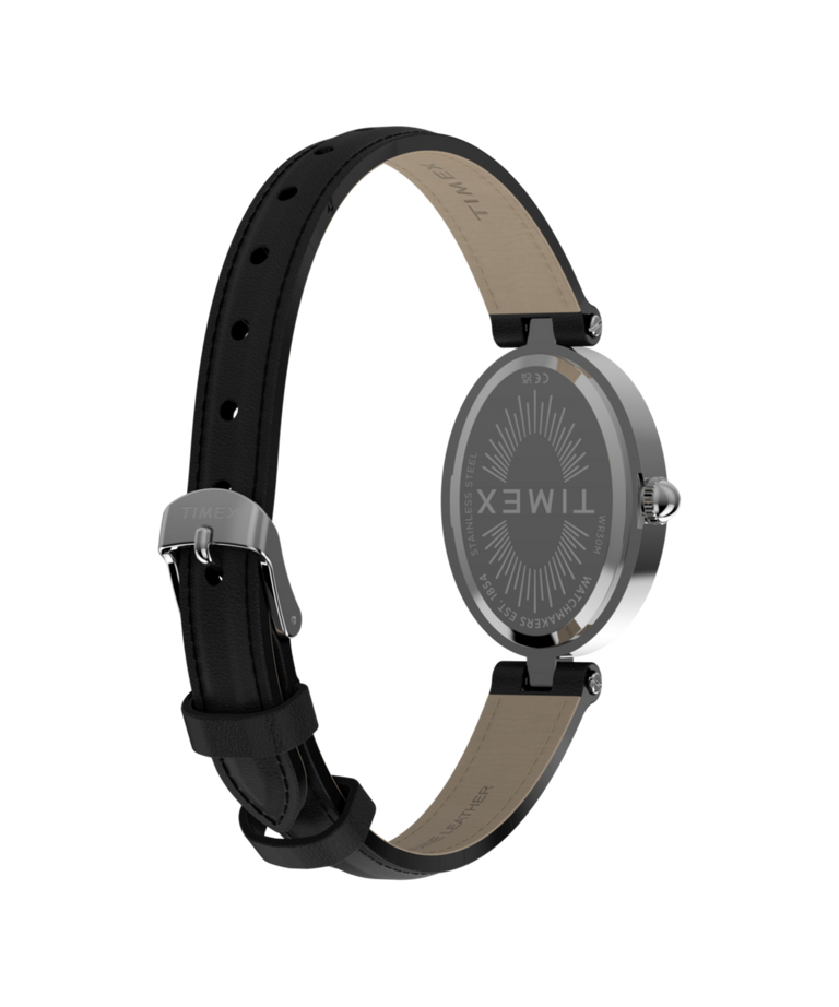 TW2Y86400 Cavatina® Luxe 22mm Leather Strap Watch Caseback with Attachment Image