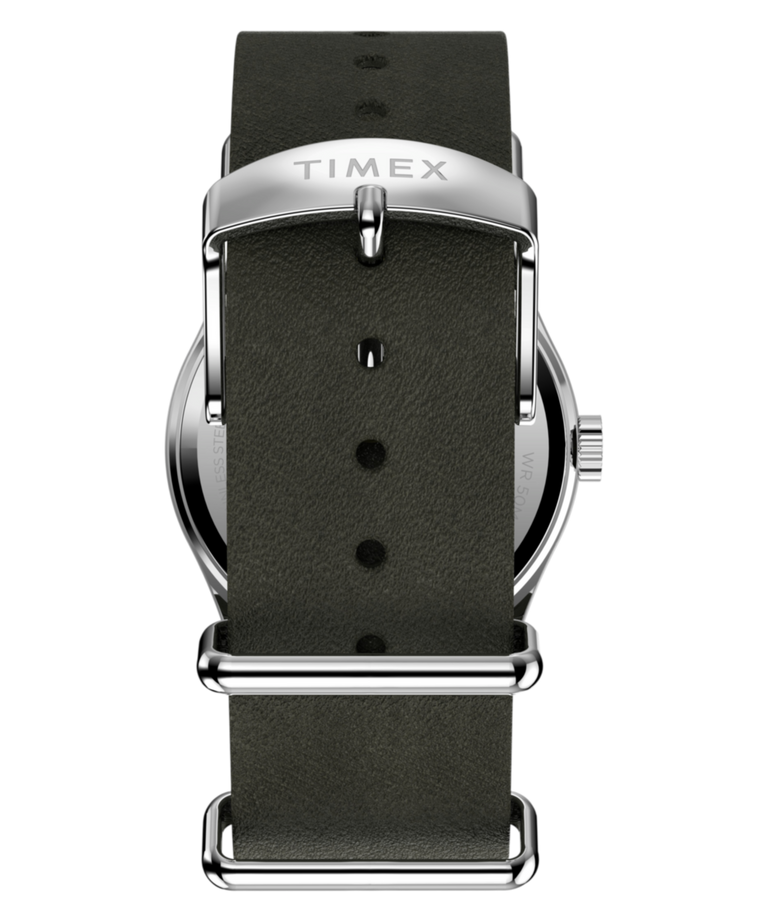 TW2Y86500 Timex Weekender® New England 34mm Leather Strap Watch  Strap Image