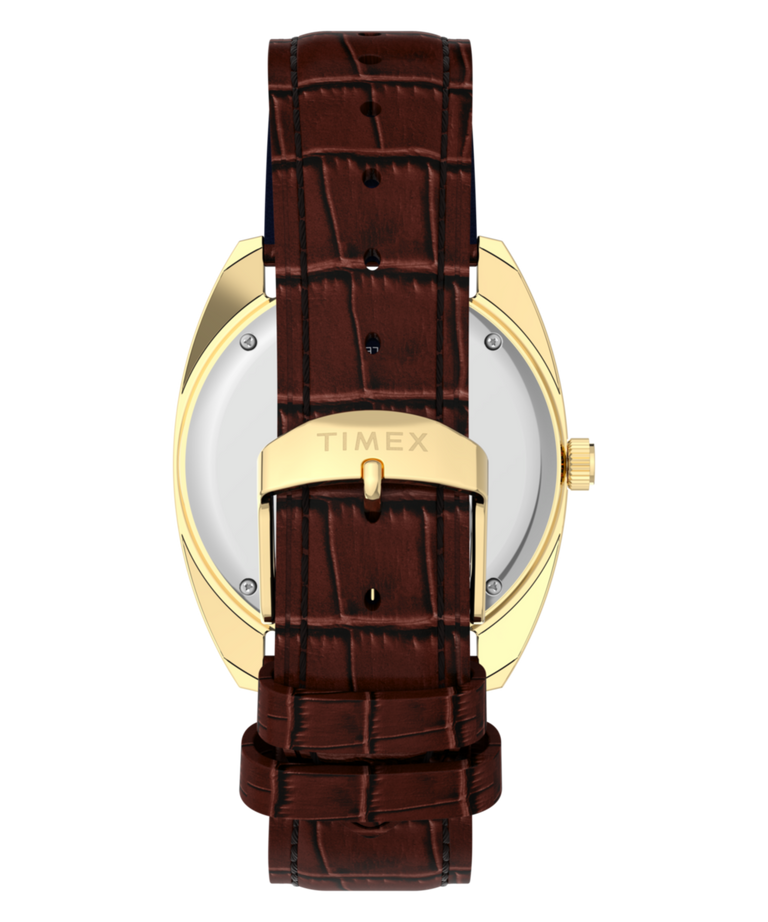 TW2Y87200 Timex 1978 Day Date Fumé Reissue 37mm Leather Strap Watch Strap Image