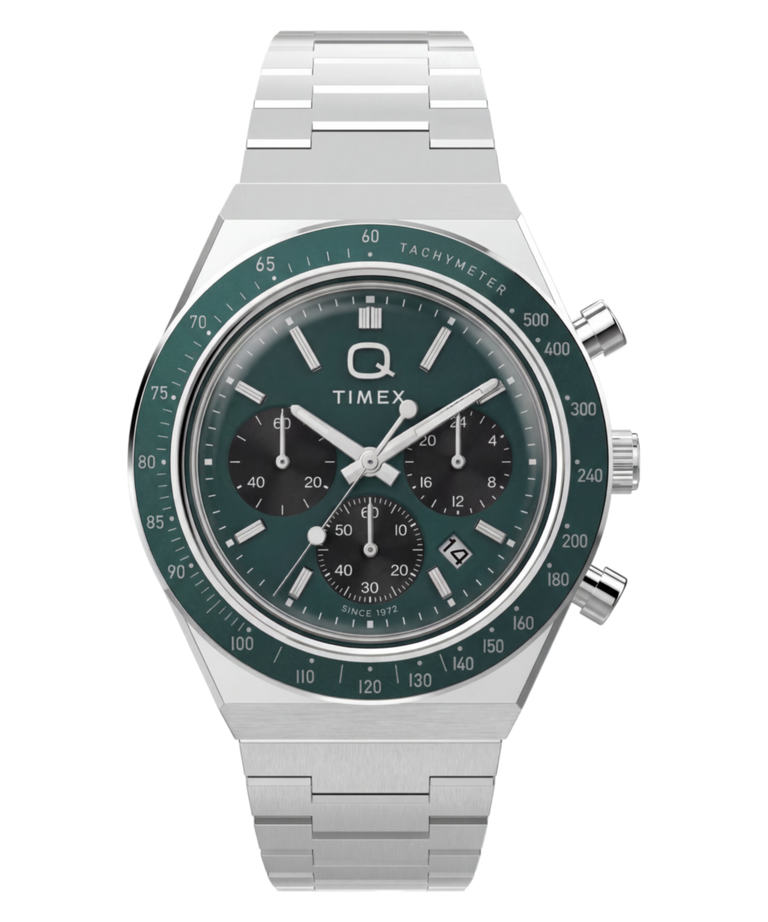 TW2Y88500 Q Timex Chronograph 40mm Stainless Steel Bracelet Watch   Primary Image