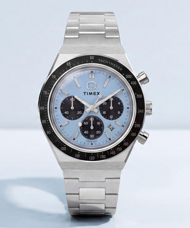 TW2Y88600 Q Timex Chronograph 40mm Stainless Steel Bracelet Watch Collab Additional Image
