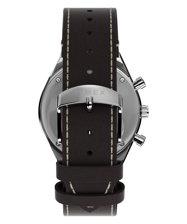 TW2Y88700 Q Timex Chronograph 40mm Leather Strap Watch Strap Image