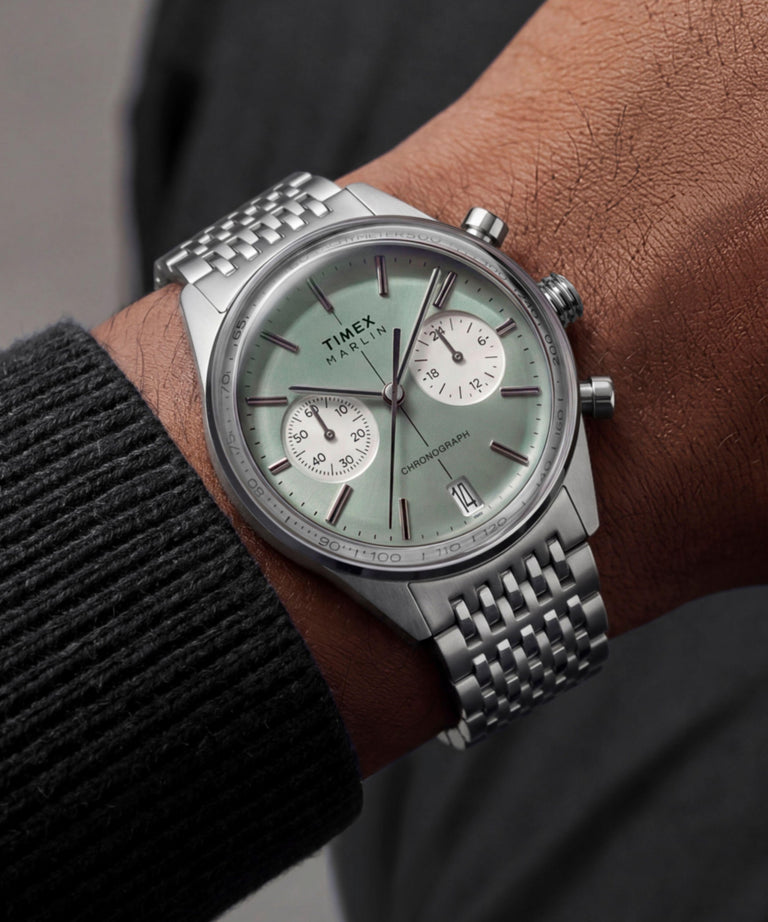 TW2Y89800 Marlin® Jet Chronograph 40mm Stainless Steel Bracelet Watch  Primary Wrist Image