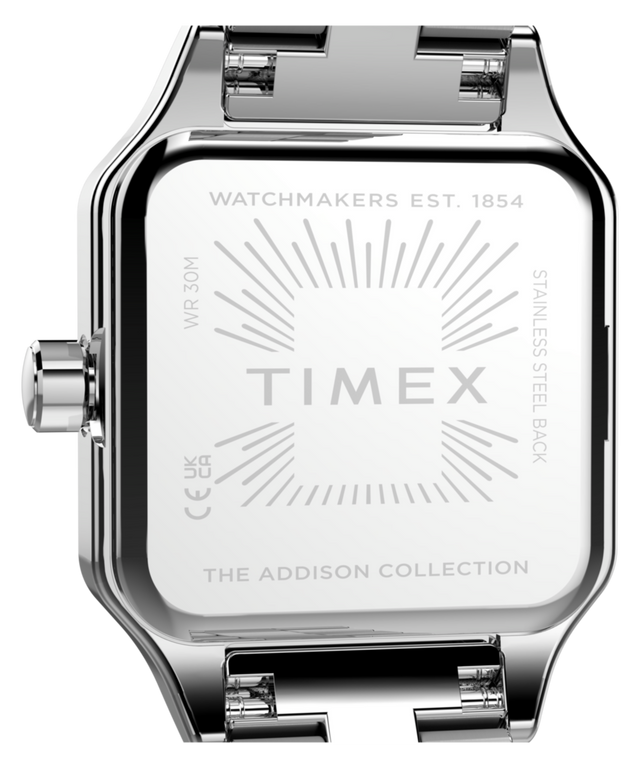 TW2Y90300 Addison 23mm Stainless Steel Bracelet Watch   Caseback Image